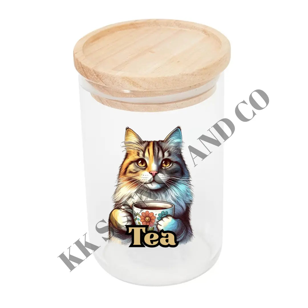 Cats Canister Decal - Tea KK Scents & Co.
