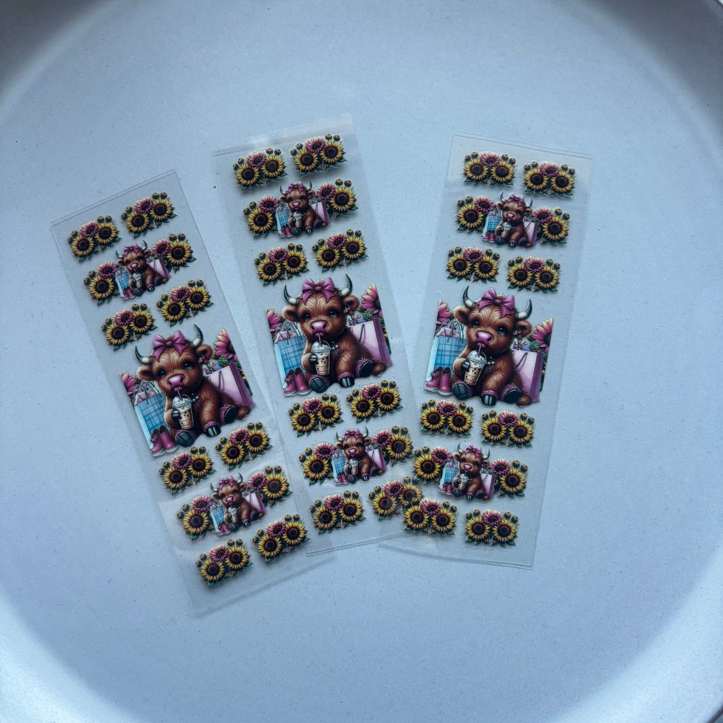 Pen/Bookmark Wrap Decal - Sunflower Highland