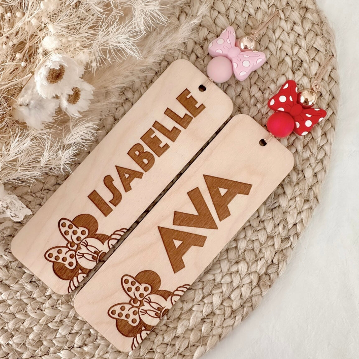 Personalised Minnie Mouse Bookmark KK Scents & Co.