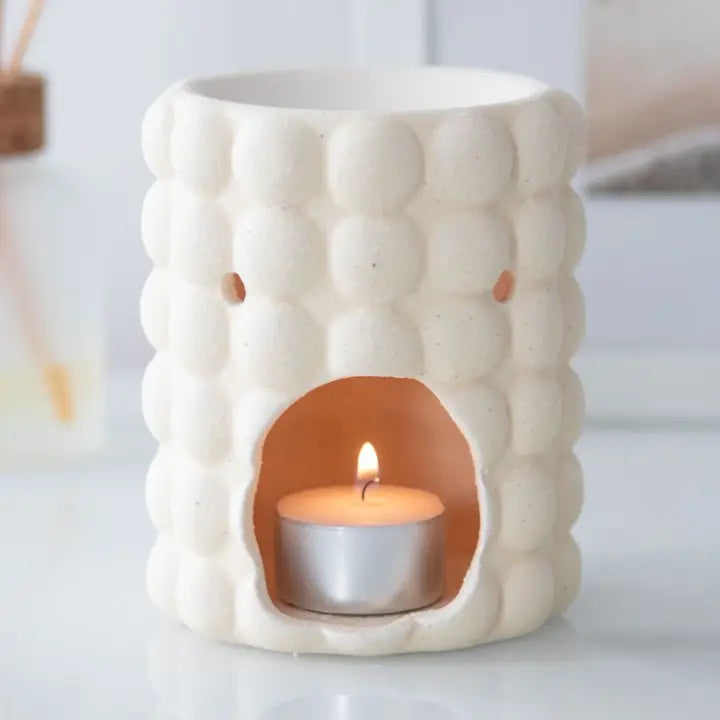 Cream Speckle Bubble Oil Burner