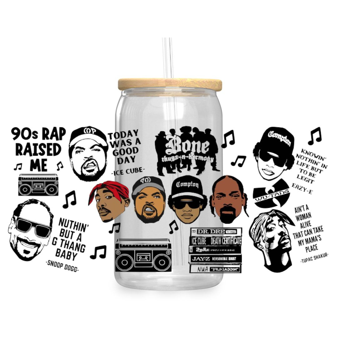 90’s Rap Iced Coffee Glass - KK Scents & Co.