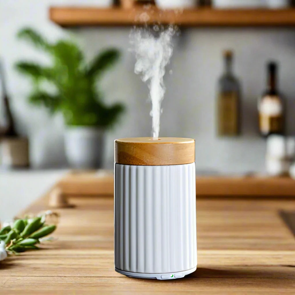 Wood & Ceramic Ultrasonic Aroma Diffuser