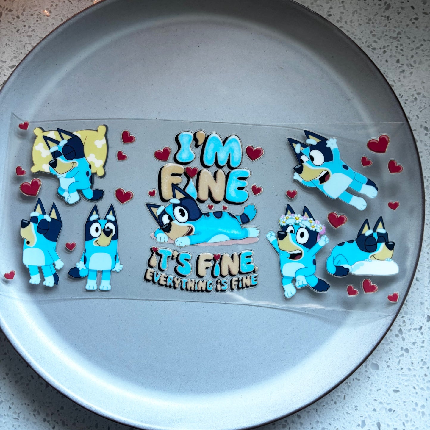 Bluey Quote UV DTF WRAP