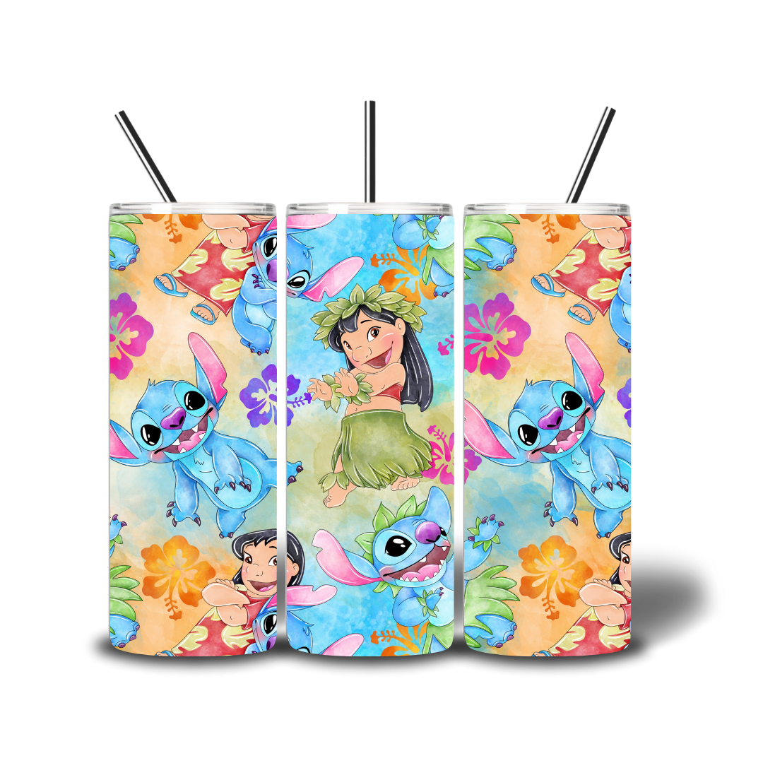 20oz Sub Print - Water Colour Stitch