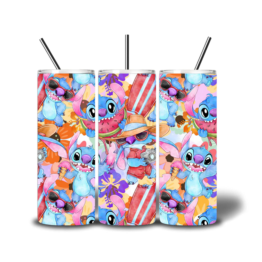 Watermelon Stitch 20oz Printed Tumbler