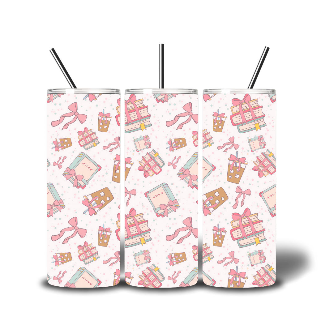 Bookish 20oz Printed Tumbler KK Scents & Co.