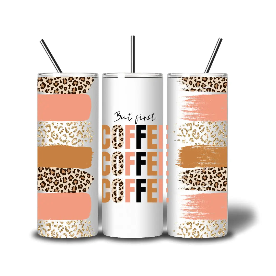 20oz Sub Print - But First Coffee KK Scents & Co.