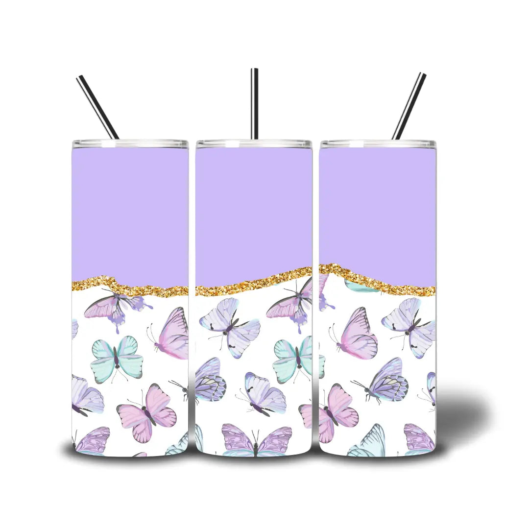 20oz Sub Print - Butterflies KK Scents & Co.