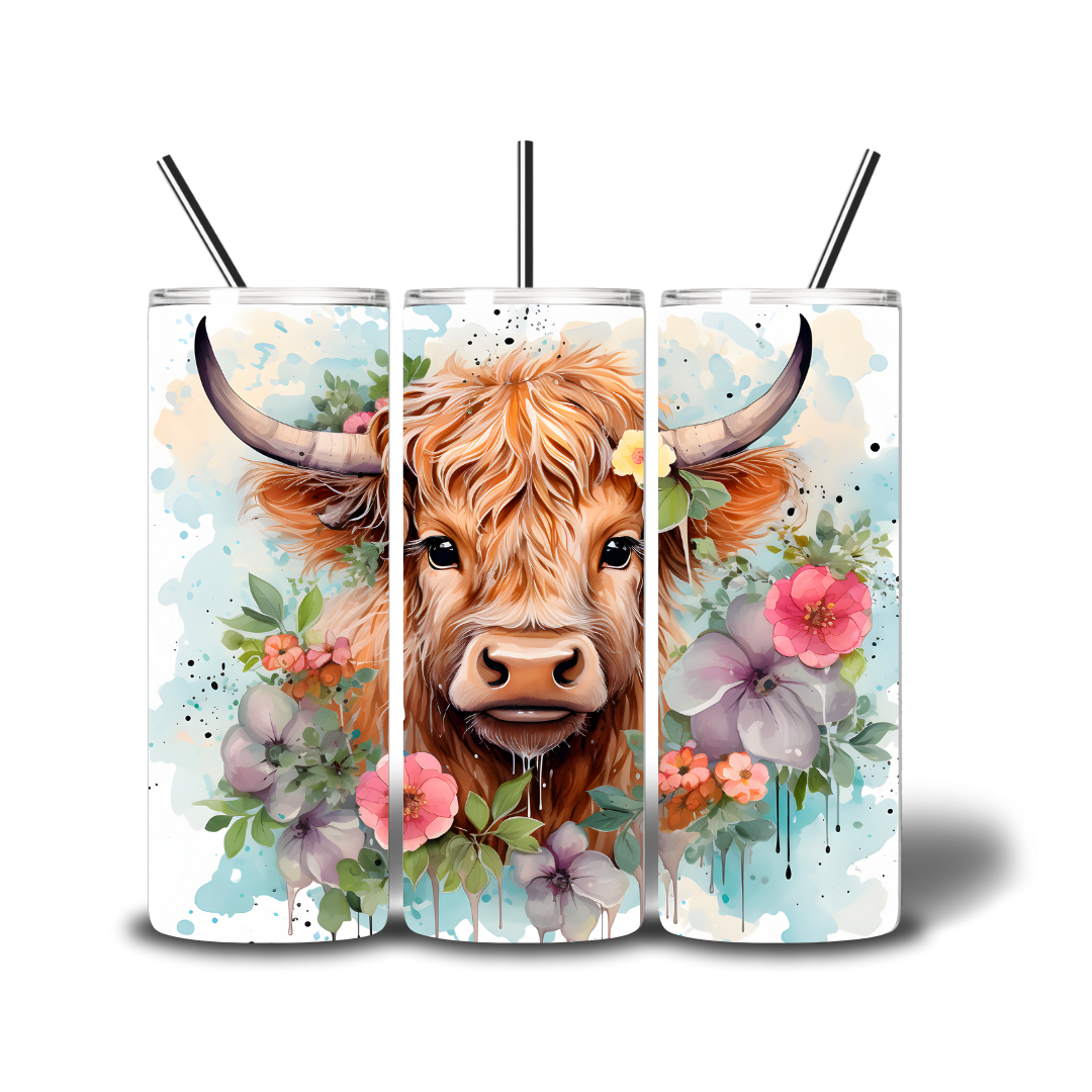 20oz Sub Print - Floral Highland