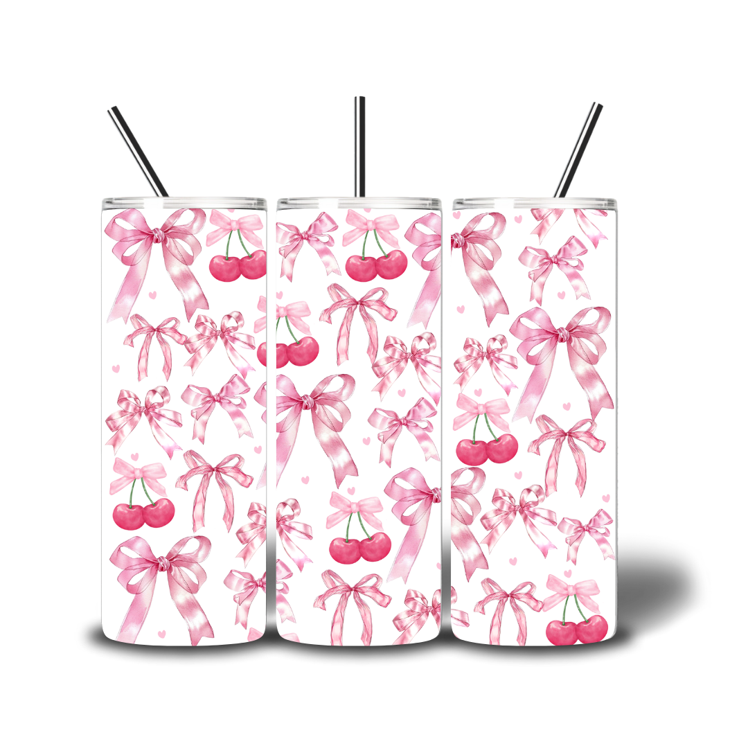 20oz Sub Print - Cherries & Bows