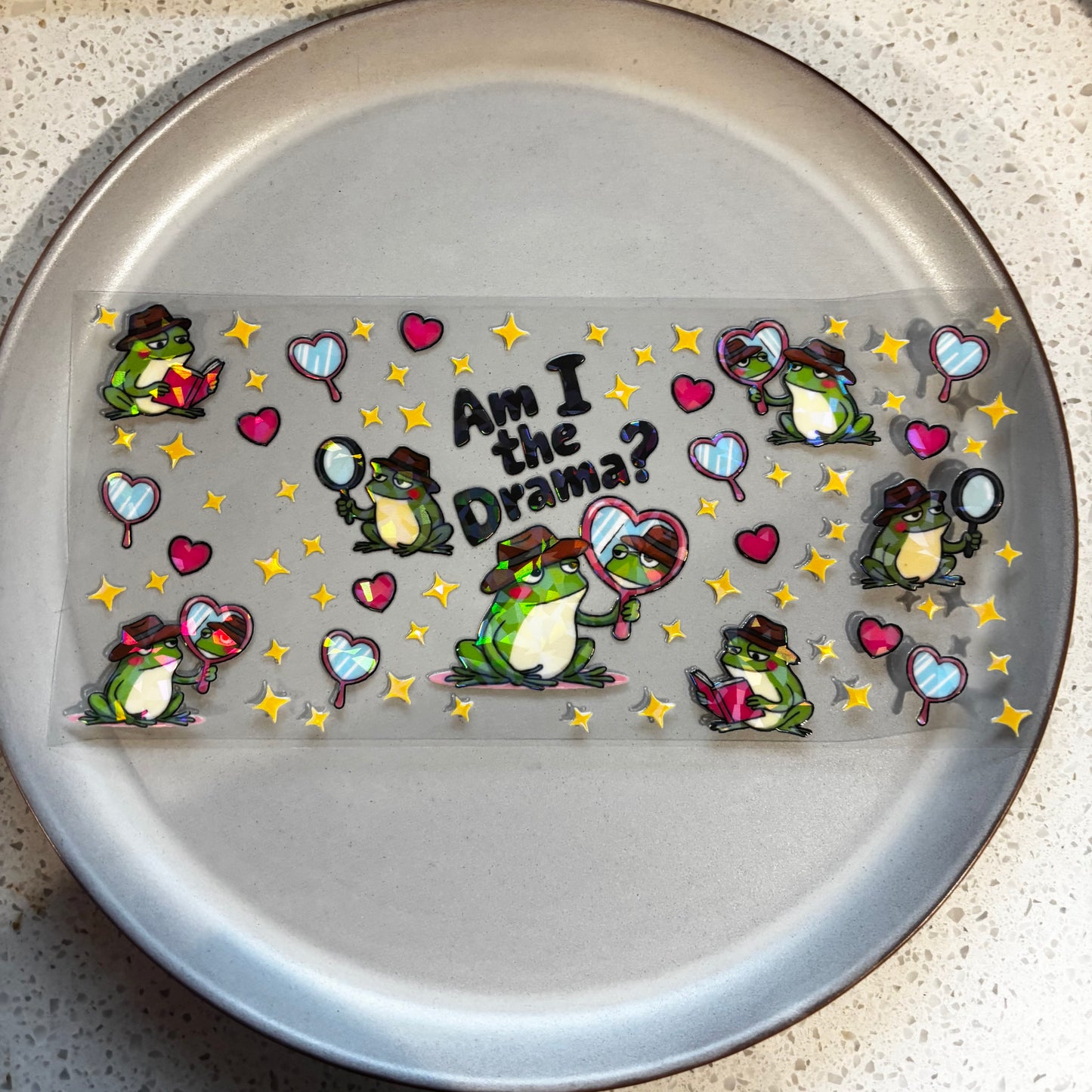 Am I The Drama Holographic UV DTF WRAP