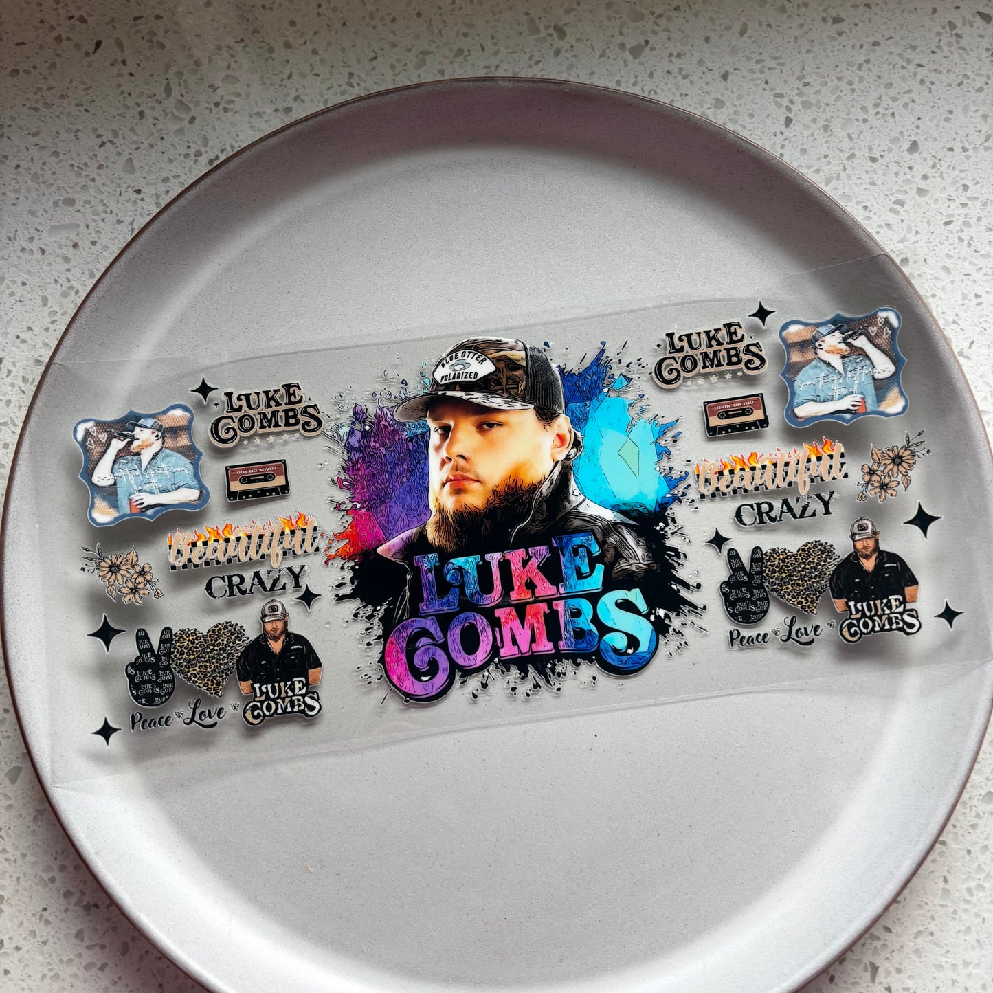 Luke Combs UV DTF WRAP
