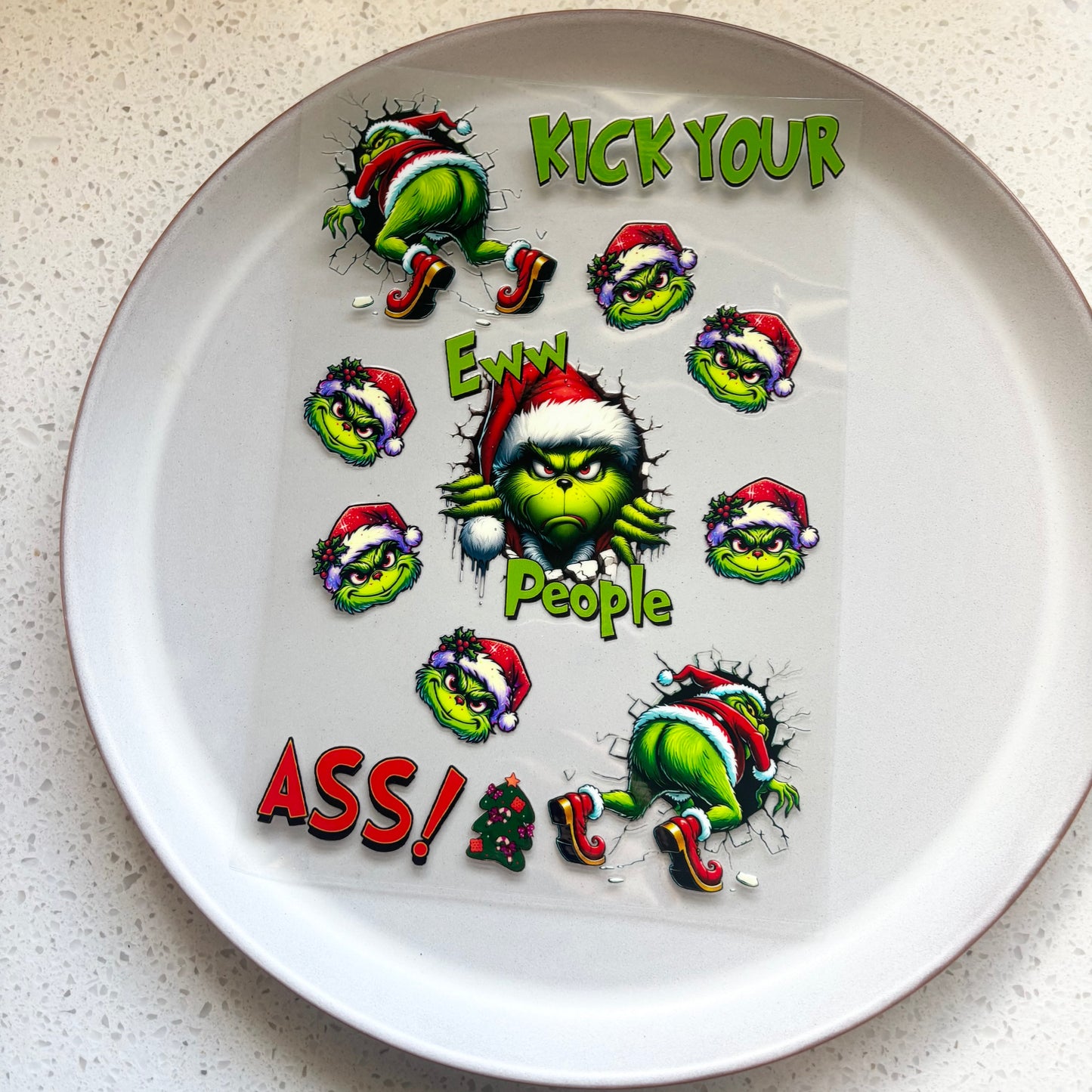 Cheeky Grinch - A5 Notepad UV DTF