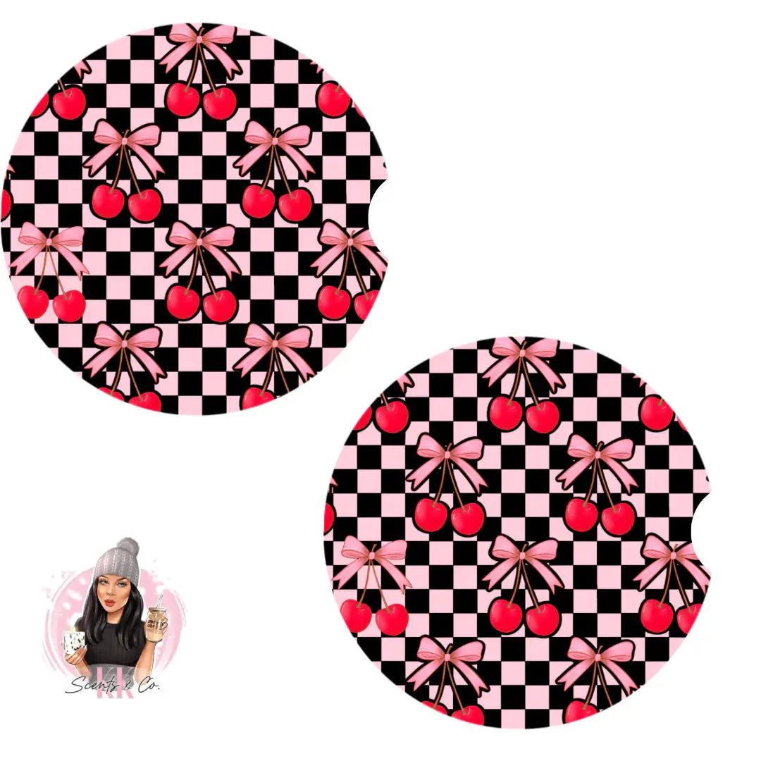 Cherries - Car Coaster Sub Print KK Scents & Co.