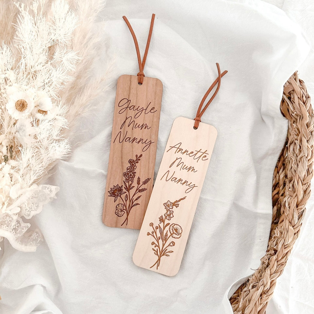 Personalised Bookmark | Birth Flower