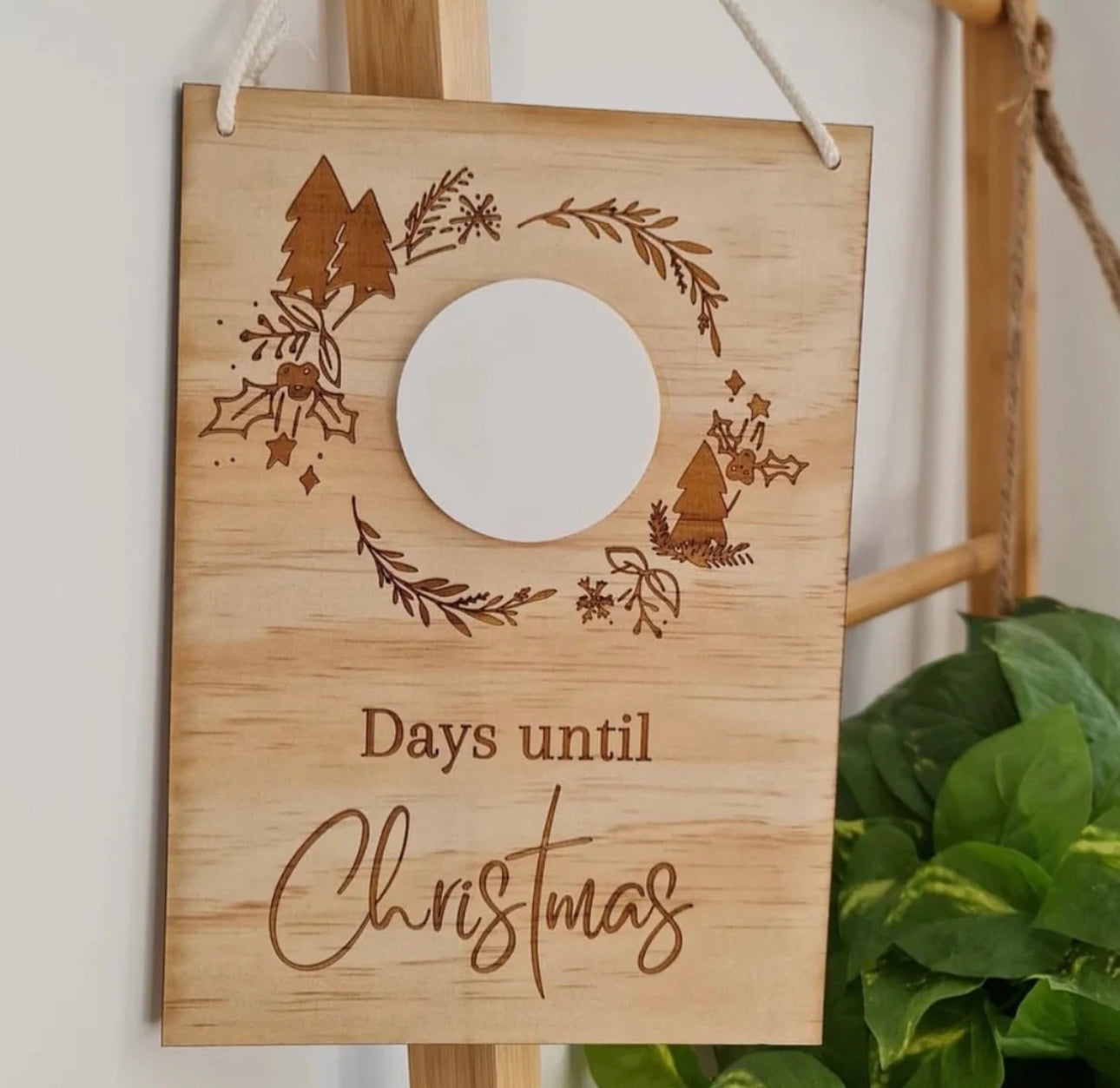 Wooden Christmas Countdown