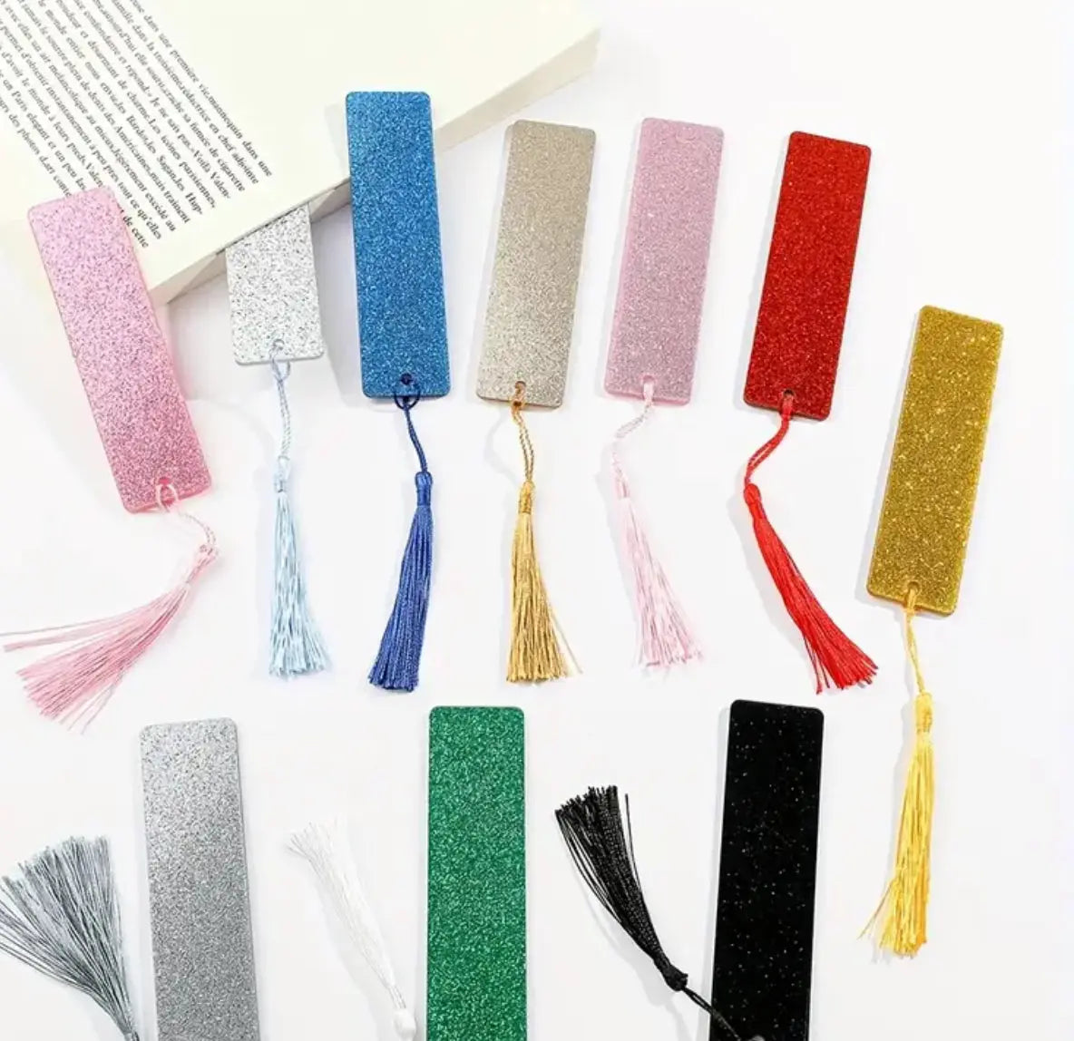 Glitter Bookmark Blank With Tassel KK Scents & Co.