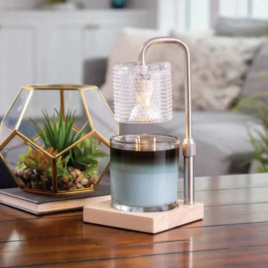 Silver Hobnail Candle Warmer Lamp KK Scents & Co.