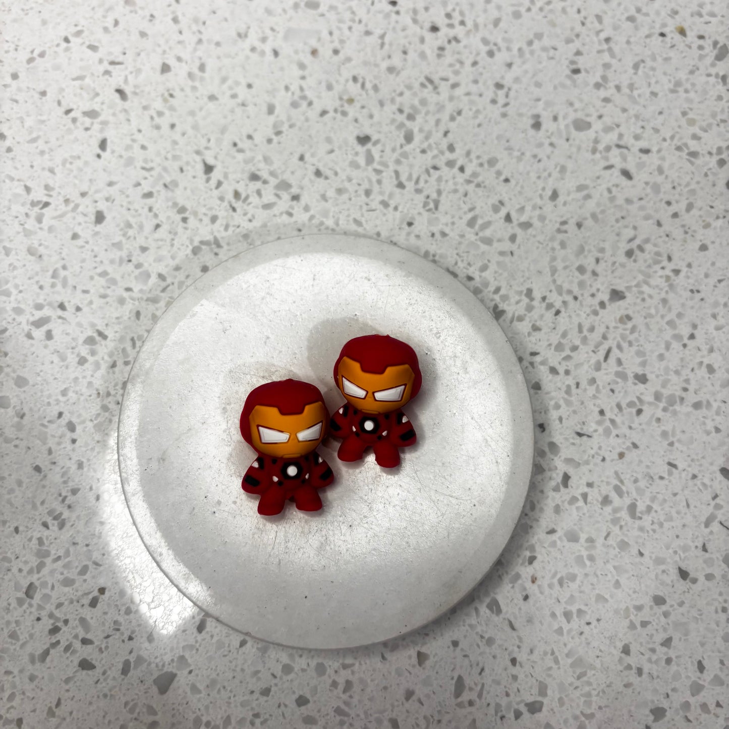 3d Iron Man Focal Silicone Bead