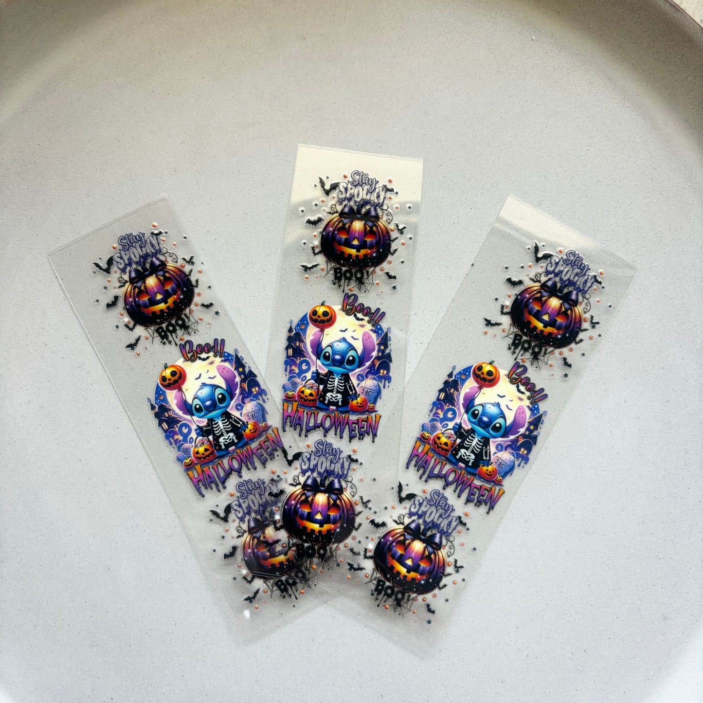 Pen/Bookmark Wrap Decal - Stitch Halloween