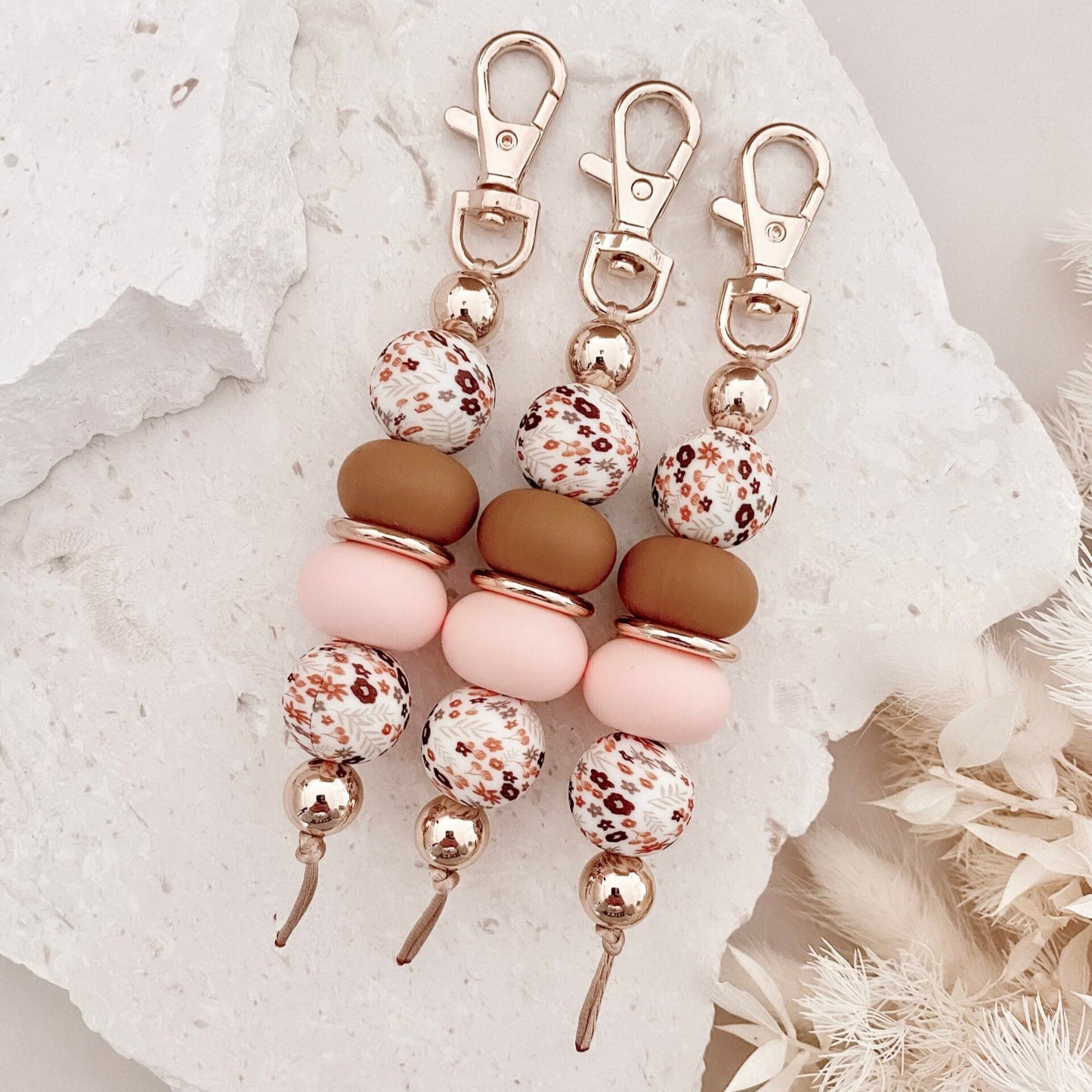Boho Floral Keychain KK Scents & Co.