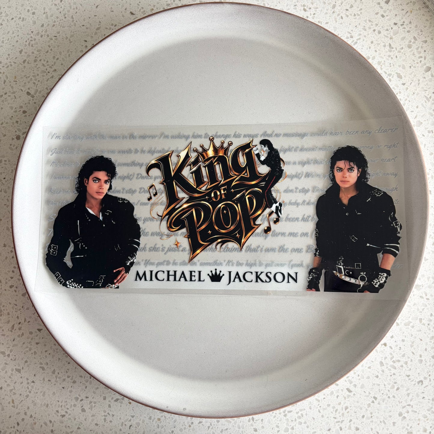 Michael Jackson UV DTF WRAP