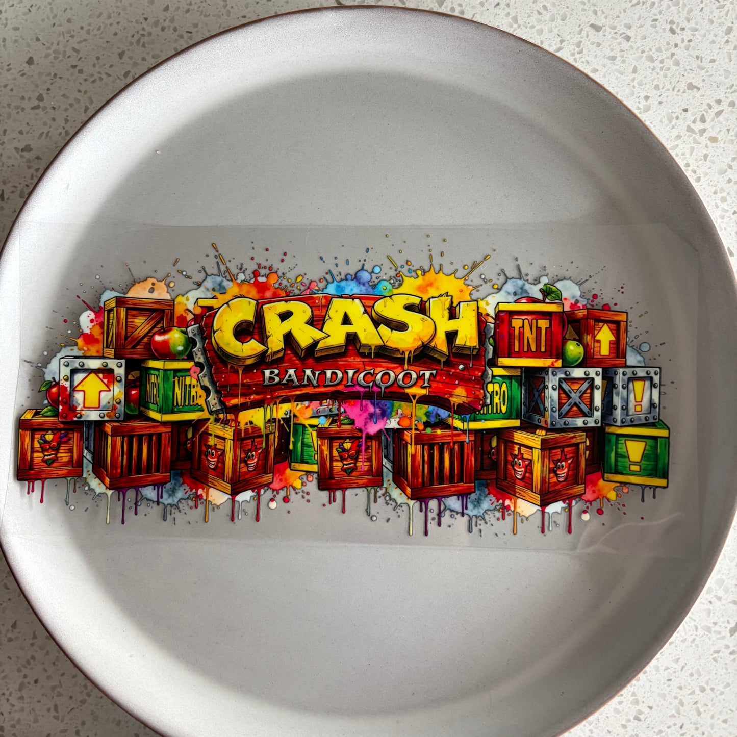 Crash Bandicoot Double Sided UV DTF WRAP