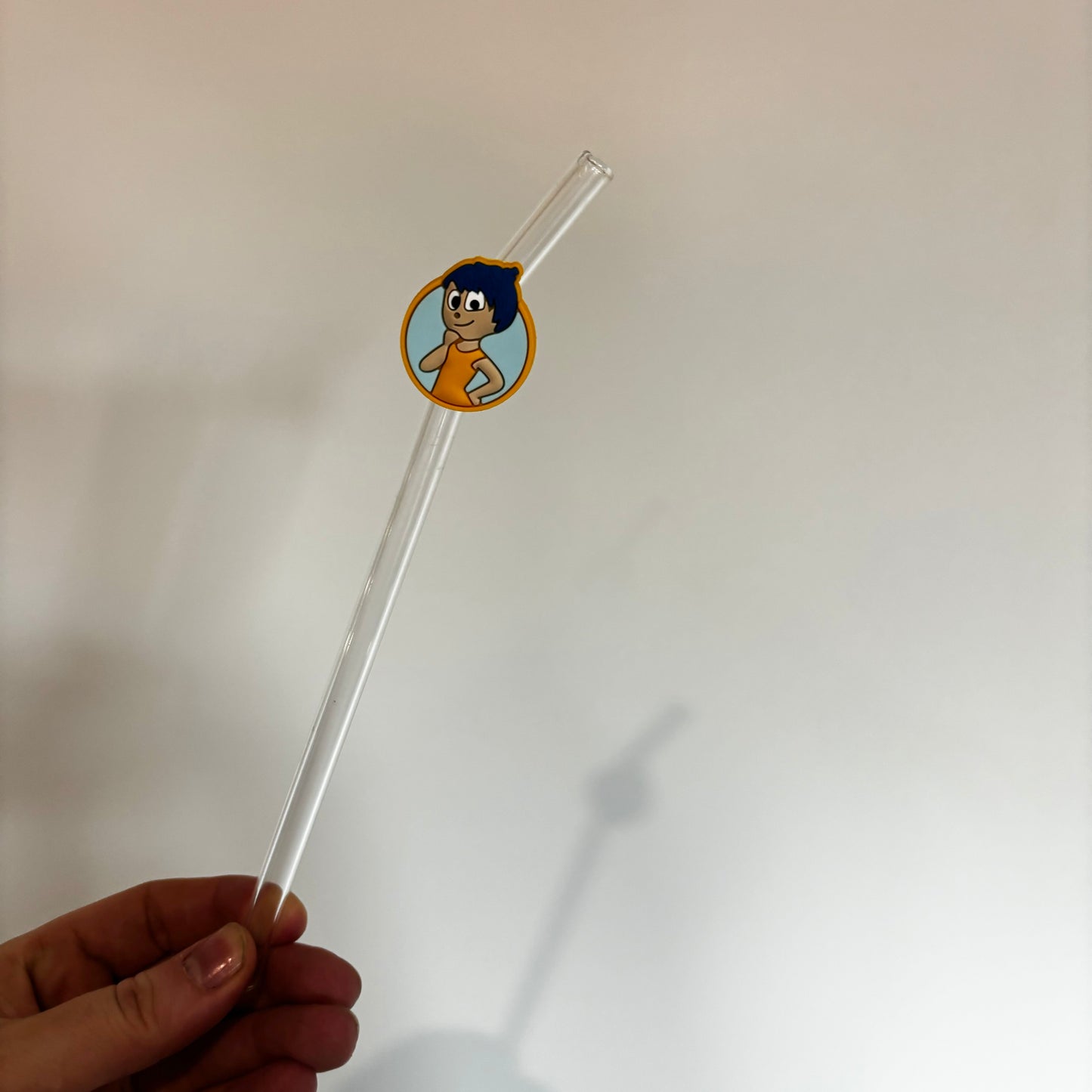 Inside out straw charm