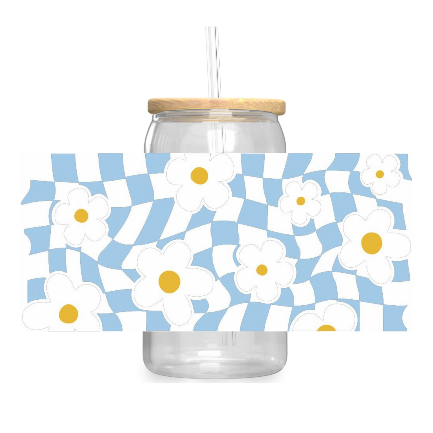 Blue Daisy UV DTF WRAP