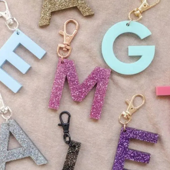 Personalised alphabet keychain