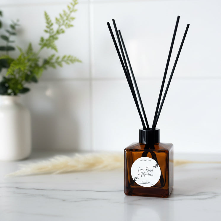 amber square reed diffuser