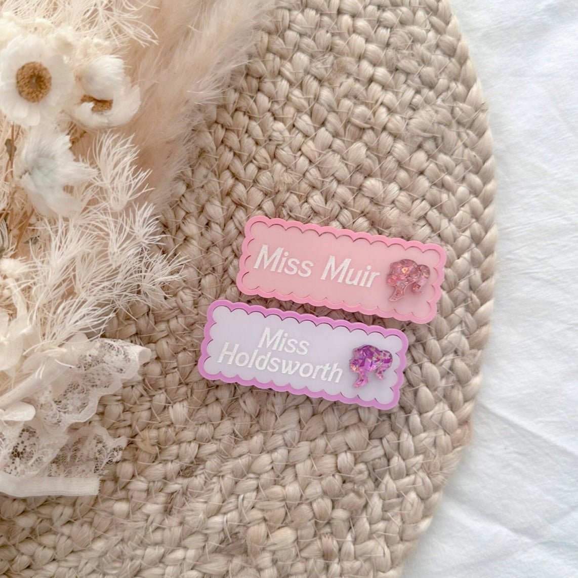 personalised teacher name badge