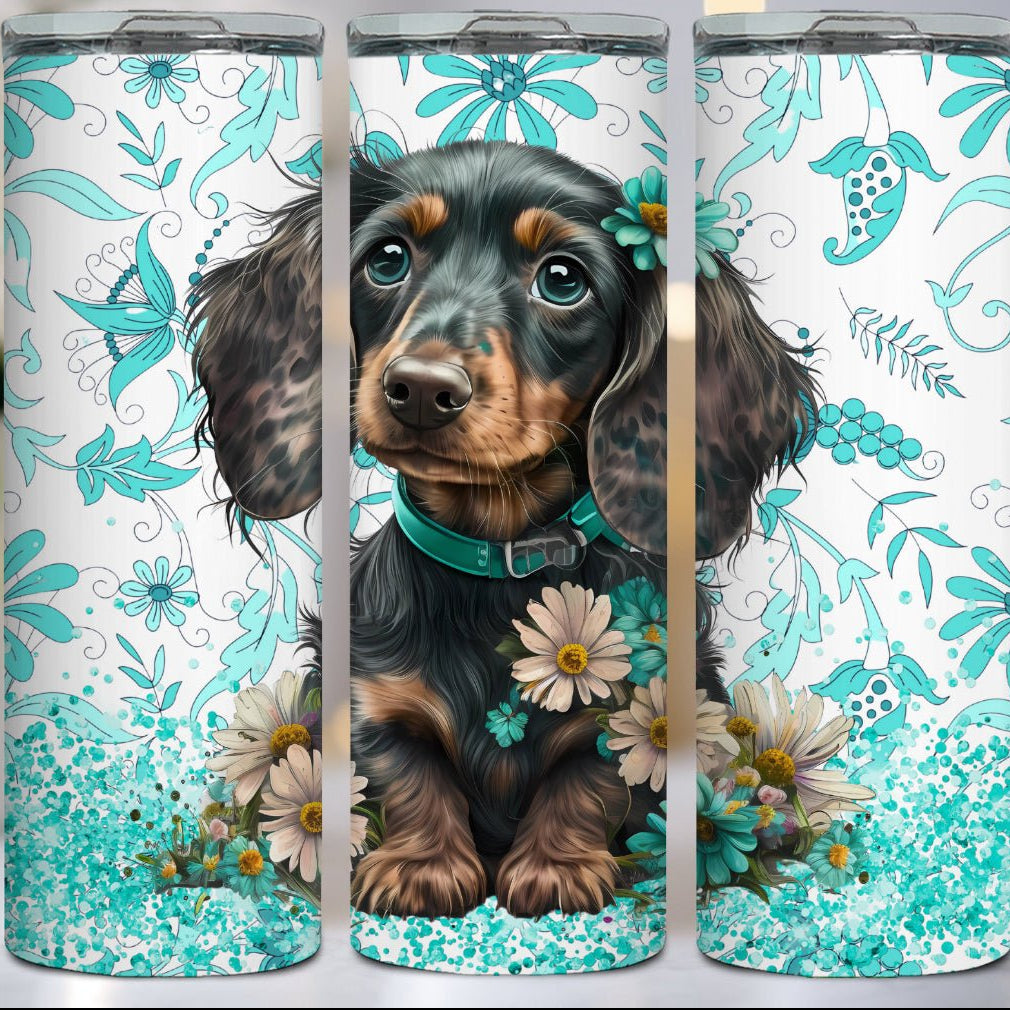 Blue Dachshund 20oz Tumbler - KK Scents & Co.