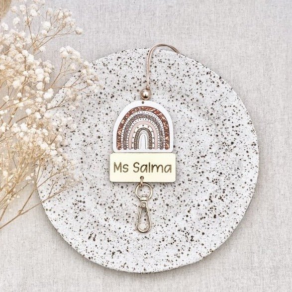 Boho Rainbow Lanyard | Neutral - KK Scents & Co.