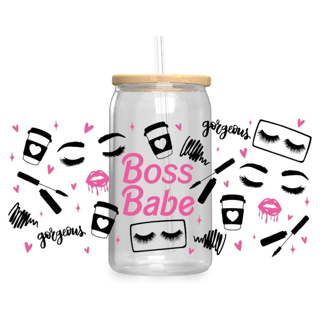 Boss Babe Iced Coffee Glass - KK Scents & Co.