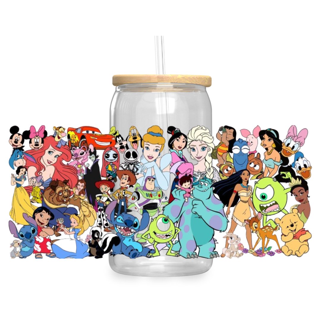 Characters Iced Coffee Glass - KK Scents & Co.