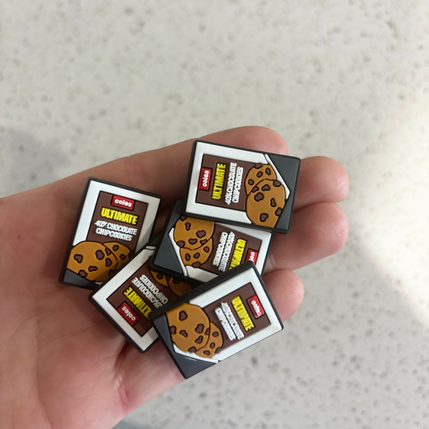 choc chip coles cookies croc charm