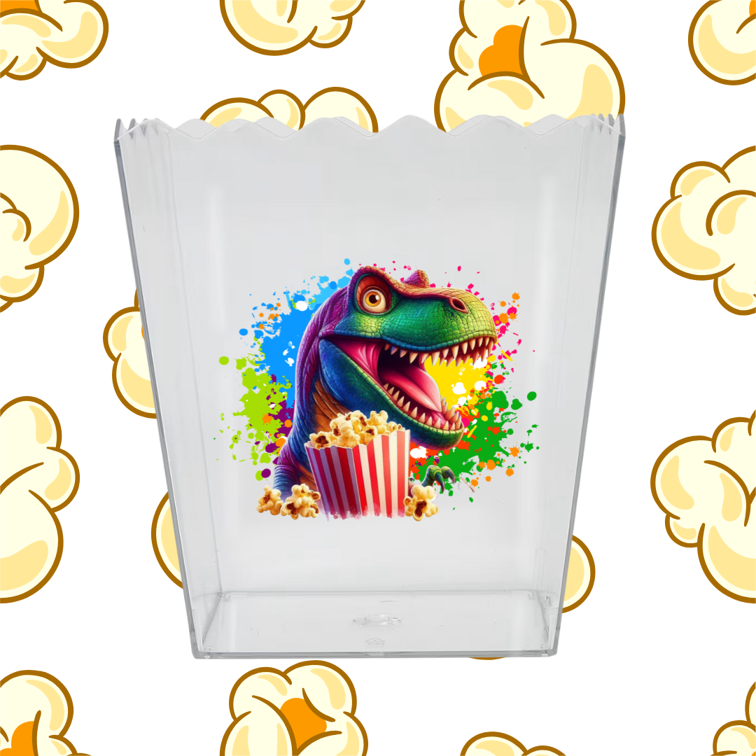 dino popcorn box