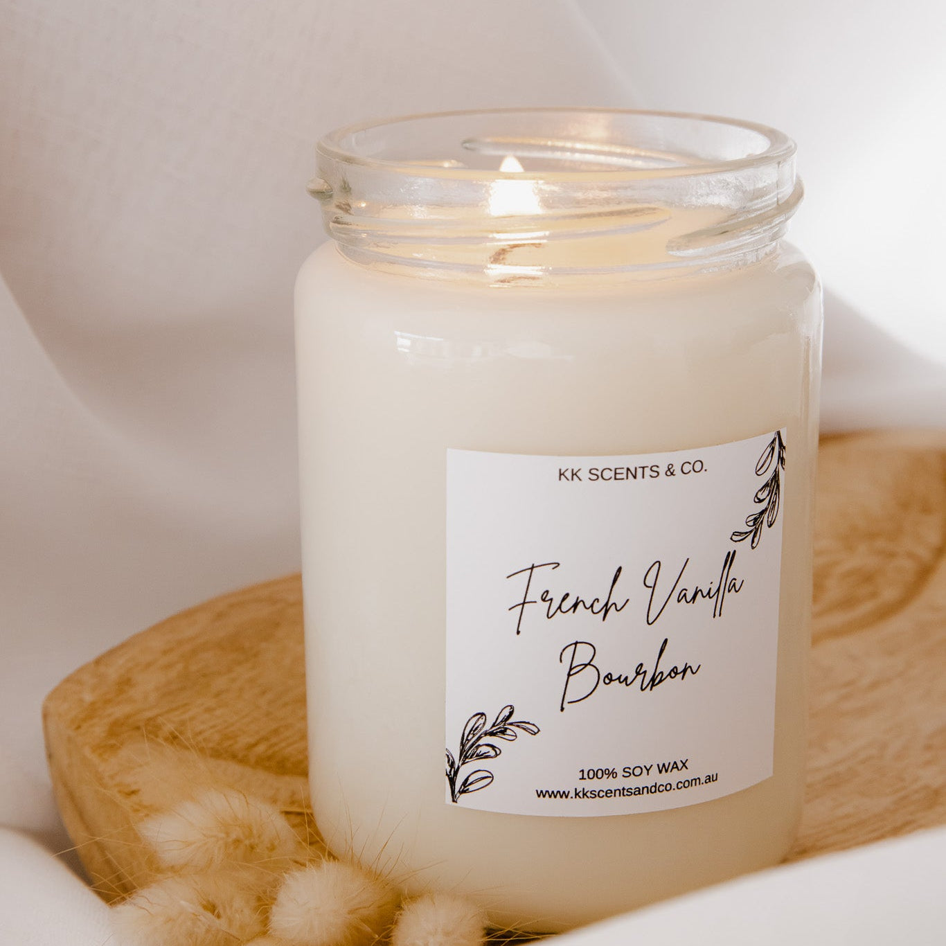 french vanilla bourbon soy candle winter