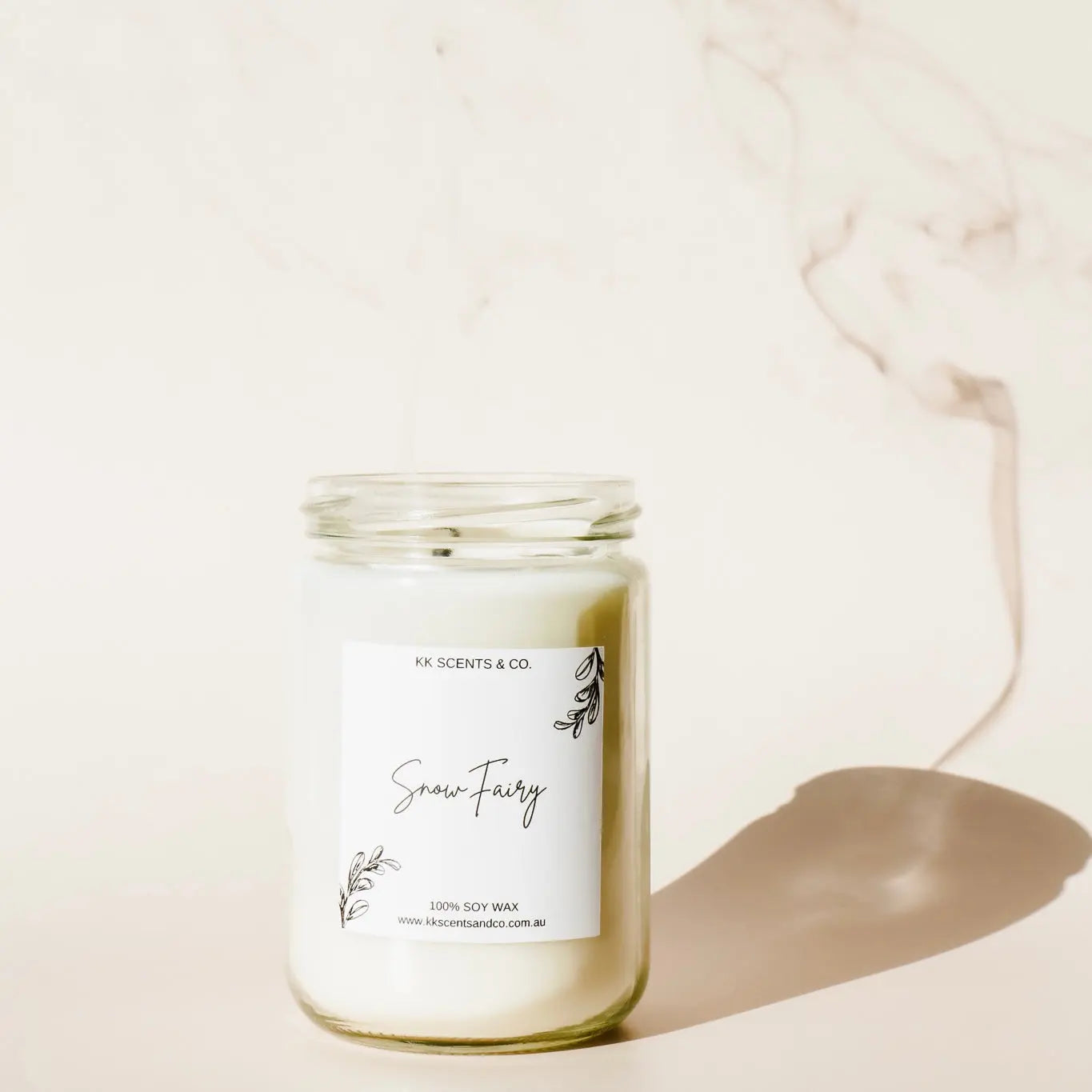 Snow fairy soy candle Australia