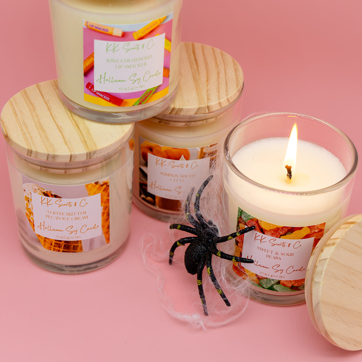kiwi strawberry soy candle