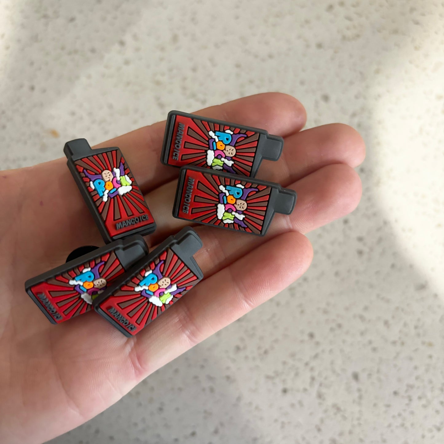 red vape croc jibbitz