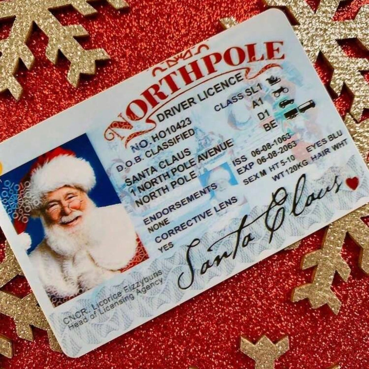 santas drivers license