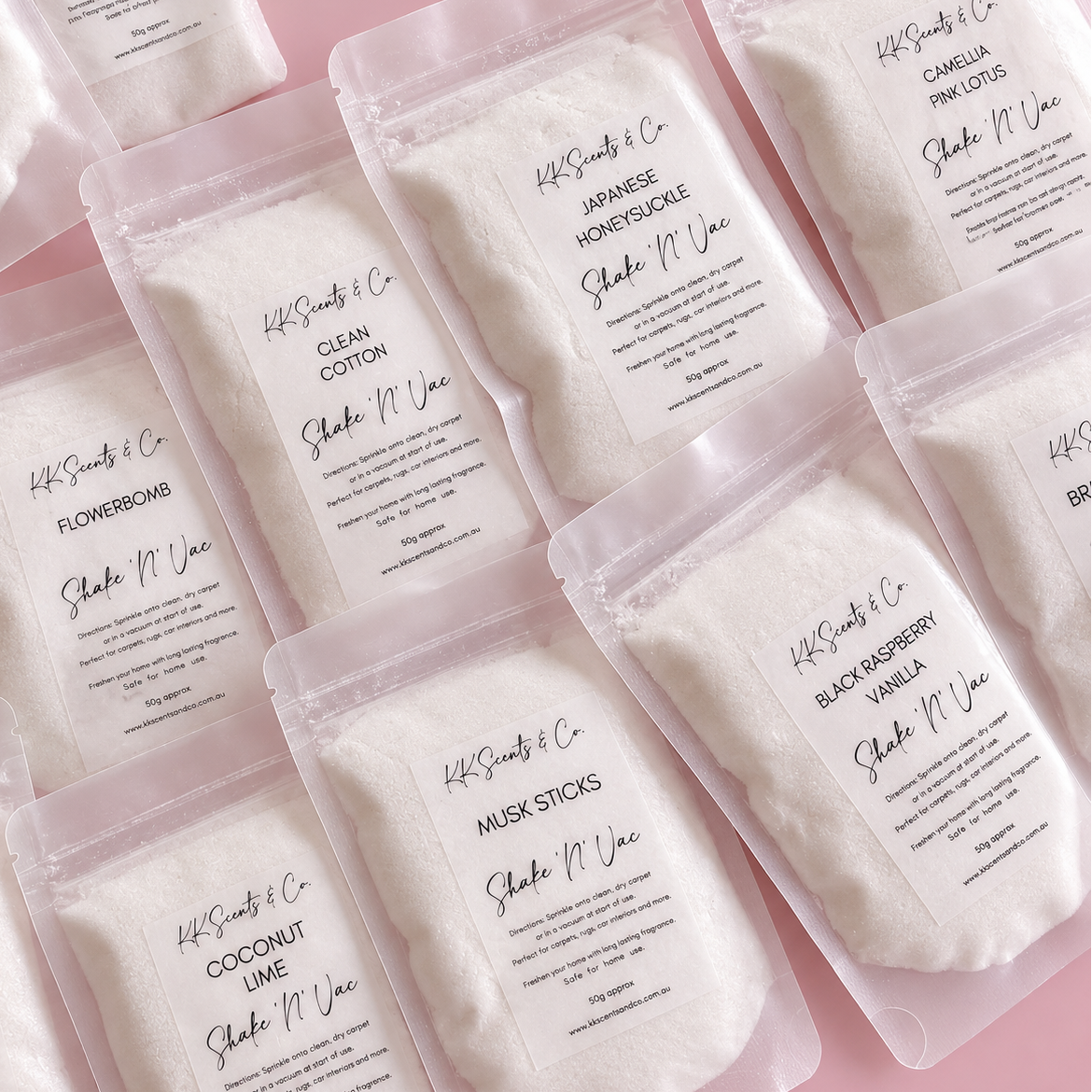shake n vac carpet deodoriser sample pack