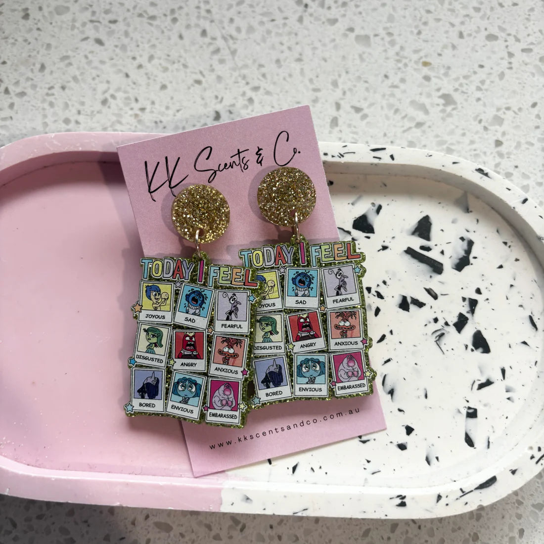 today I feel earrings