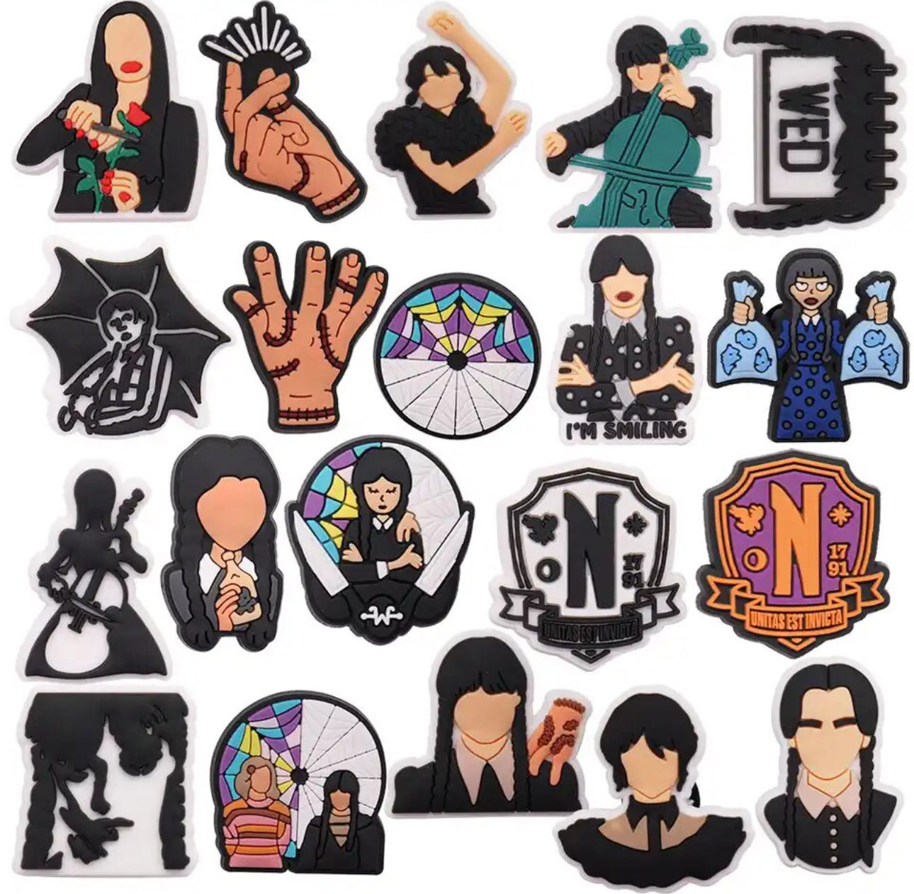 wednesday croc jibbitz