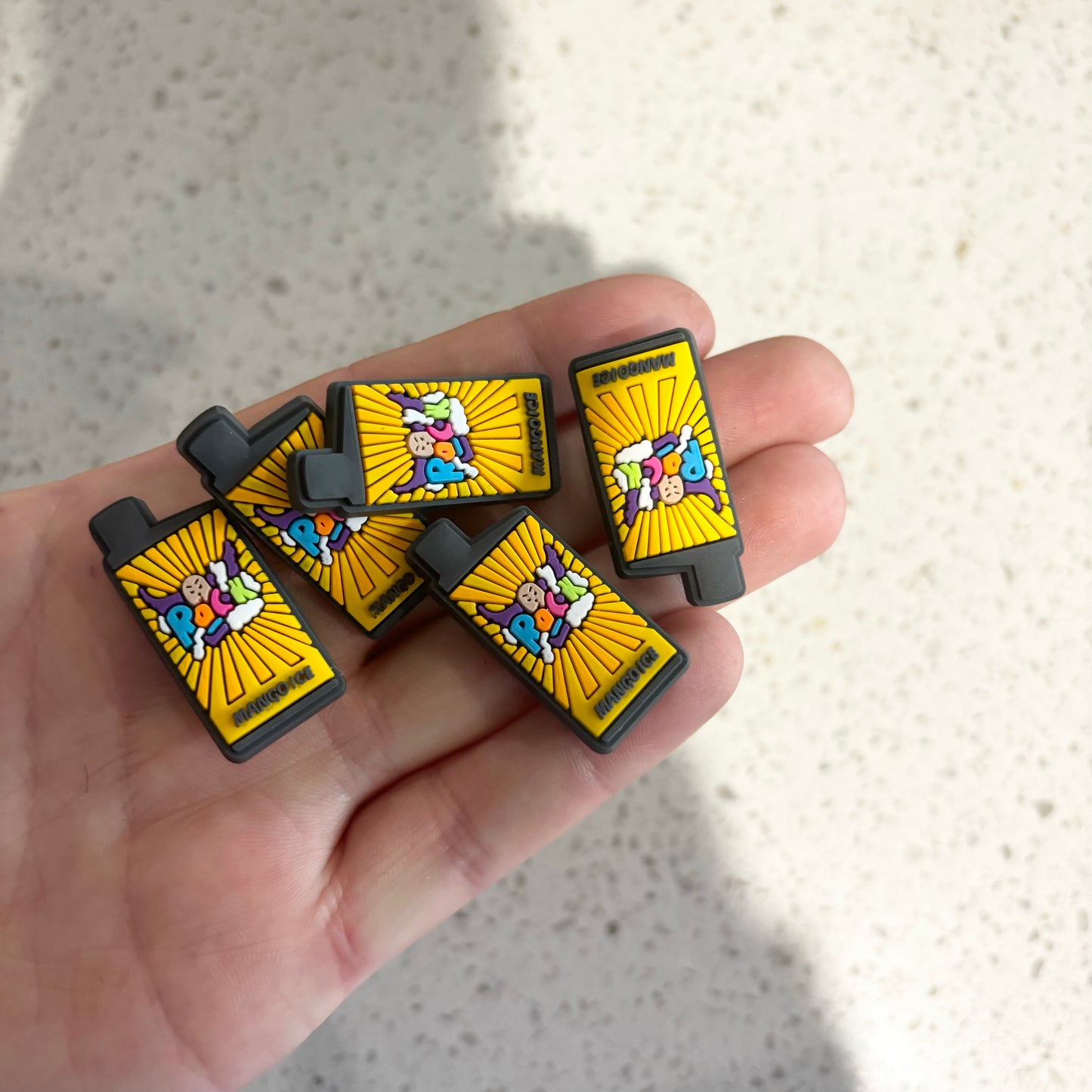 yellow vape croc jibbitz