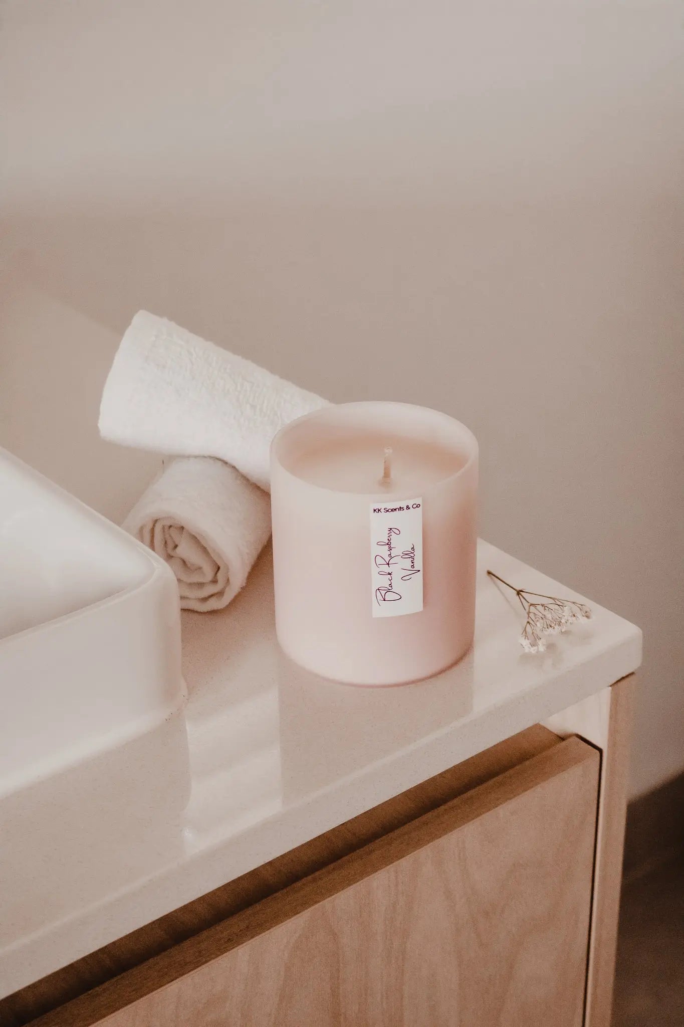 Black raspberry vanilla candle gift set