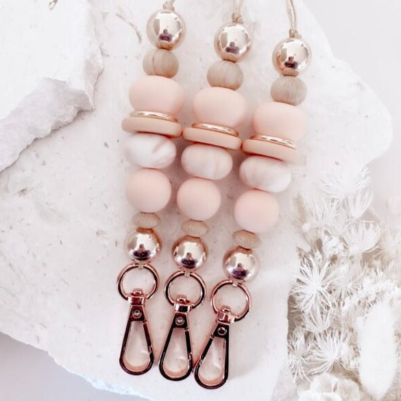 Just peachy teacher lanyard