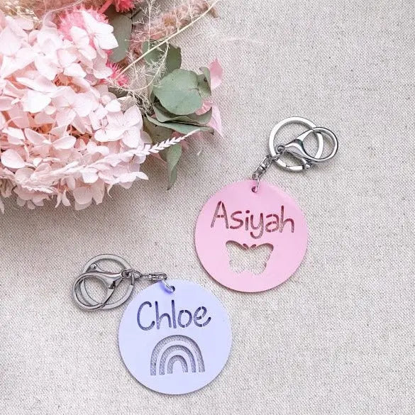 Personalised kids bag tags